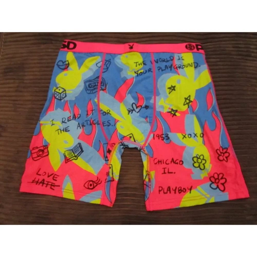 PSD Playboy Nuclear Neon Colors Men's XL Underwear Boxer Briefs